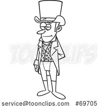 Cartoon Guy Frank Churchill from Jane Austen’s Emma by Toonaday