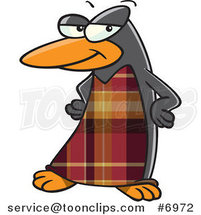 Cartoon Fashionable Penguin by Toonaday