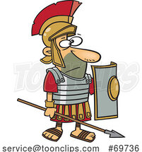 Cartoon Roman Soldier by Toonaday