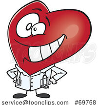 Cartoon Heart Doctor Mascot by Toonaday