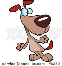 Cartoon Staring Dog by Toonaday