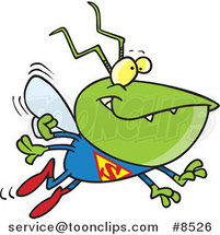 Cartoon Super Bug by Toonaday