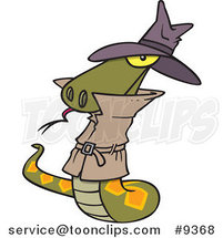 Cartoon Spy Serpent by Toonaday