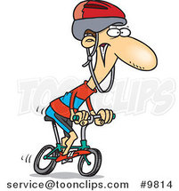 Cartoon Cyclist by Toonaday