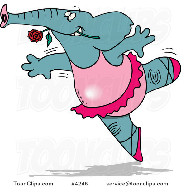 Cartoon Ballet Elephant Dancing