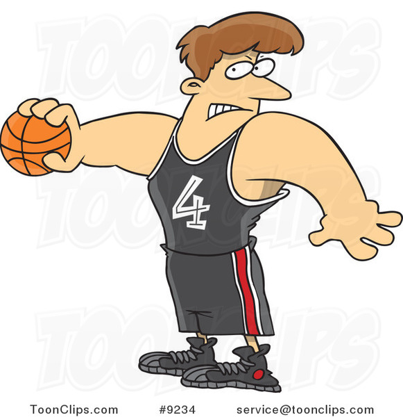 Cartoon Basketball Guy