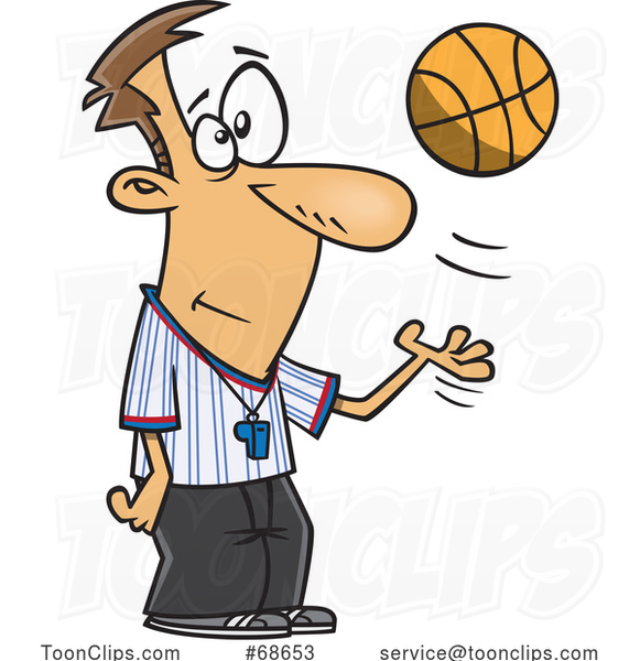 Cartoon Basketball Referee