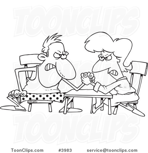 Married Couple Couple Cartoon Images Black And White - Roberto Blog