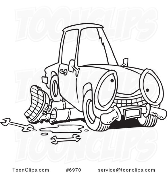 auto mechanic drawing