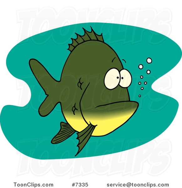 Cartoon Bored Fish