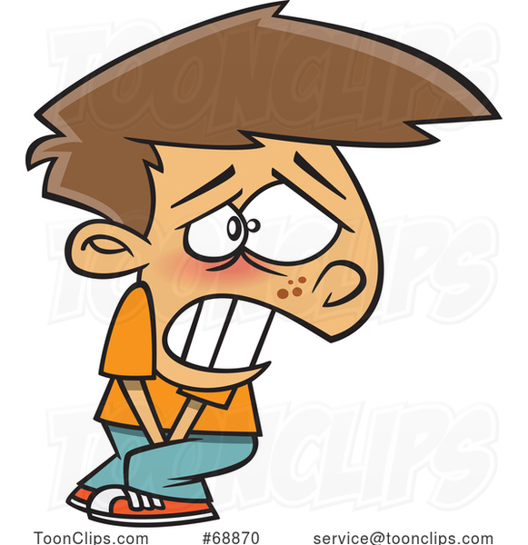 Cartoon Boy Having to Go Pee Really Bad #68870 by Ron Leishman