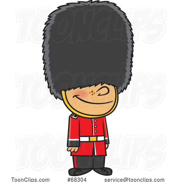 Cartoon British Guard Boy
