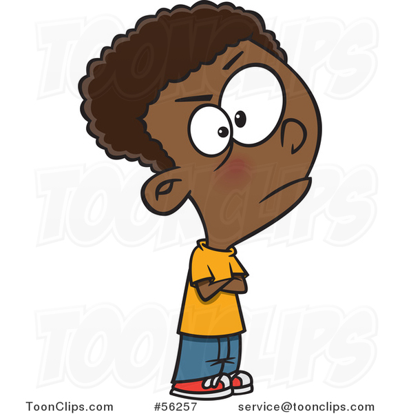 cartoon black boy clip art