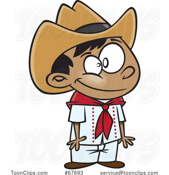 Cartoon Cuban Boy