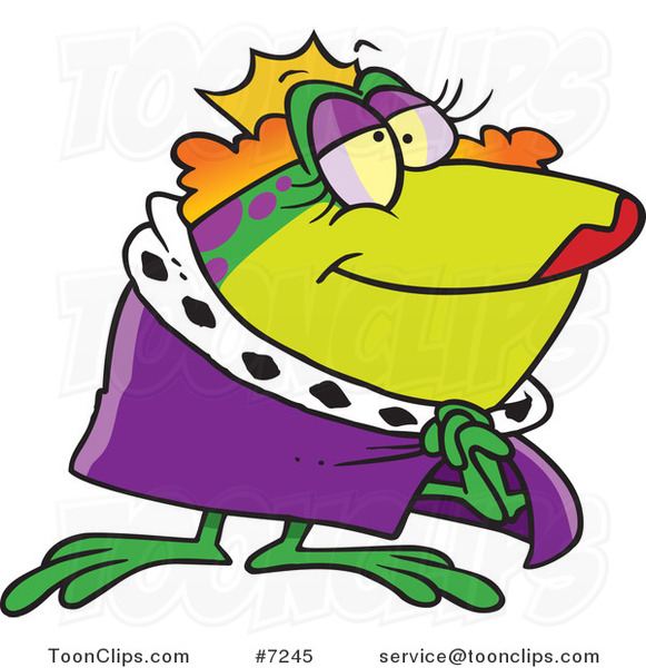 Cartoon Frog Queen
