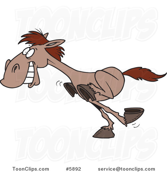 Cartoon Galloping Horse