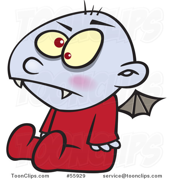 Cartoon Halloween Baby Vampire
