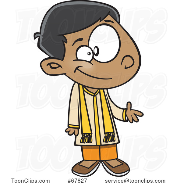 Cartoon Indian Boy