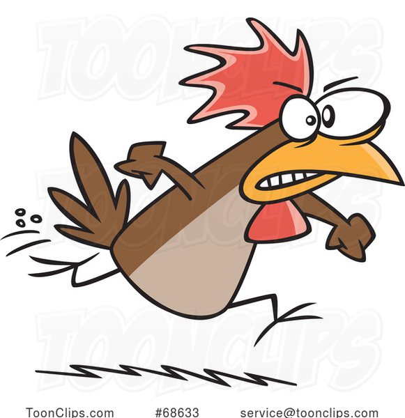 Cartoon Irate Chicken