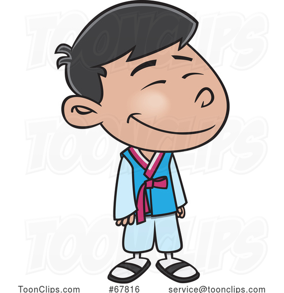 Cartoon Korean Boy