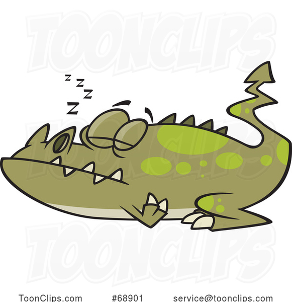 Cartoon Monster Sleeping