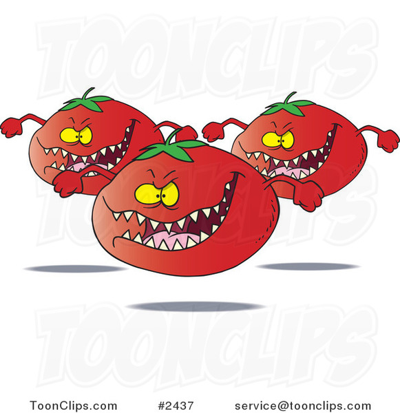 Cartoon Monster Tomatoes