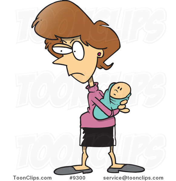 Cartoon Protective Mother