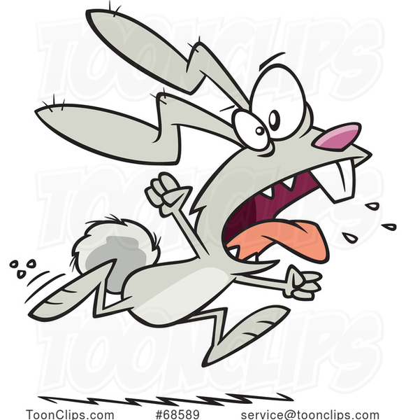 Cartoon Raging Bunny Rabbit