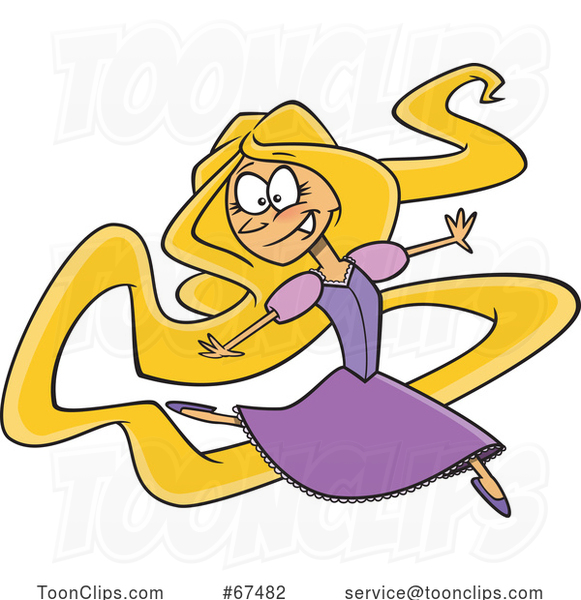Cartoon Rapunzel Dancing