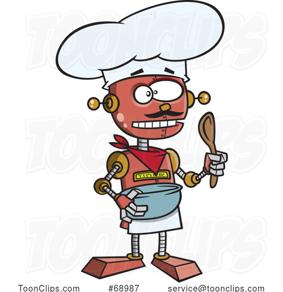 Cartoon Robot Chef