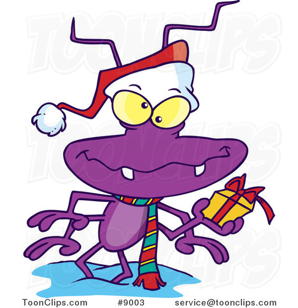 Cartoon Santa Bug