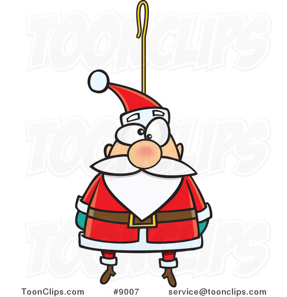 Cartoon Santa Ornament