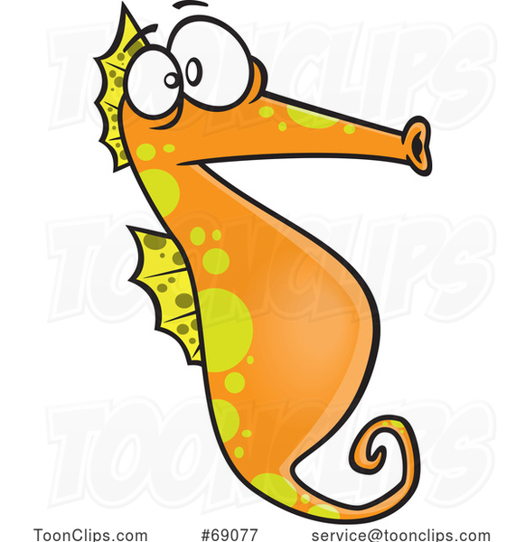 Cartoon Seahorse