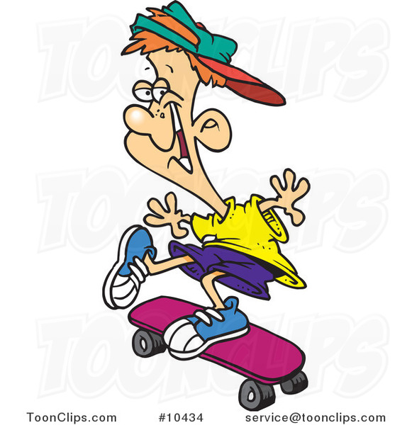 Cartoon Skater Boy