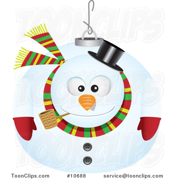 Cartoon Snowman Ornament