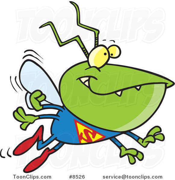 Cartoon Super Bug #8526 by Ron Leishman