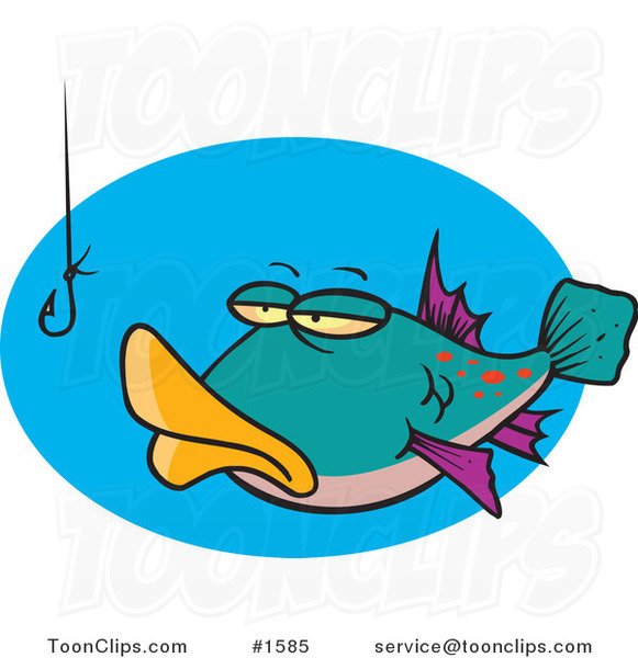 cartoon fish hook