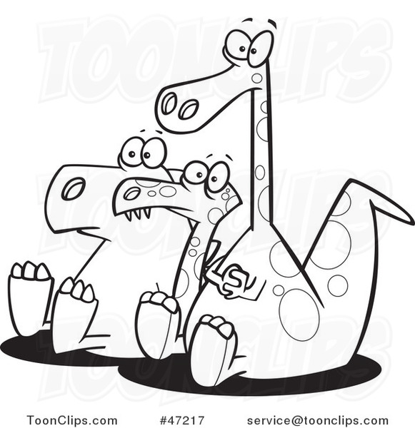 cartoon-three-black-and-white-dinosaurs-in-an-audience-by-toonaday-47217.jpg