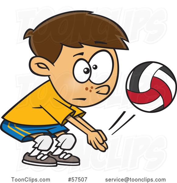 volleyball cartoon