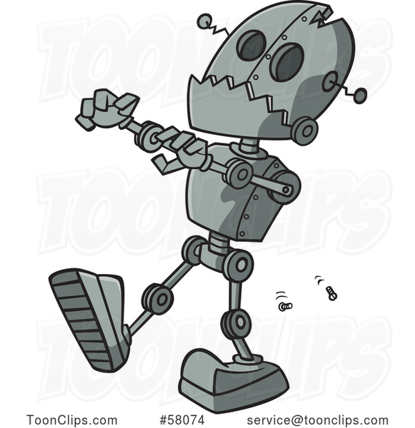 Cartoon Zombie Robot